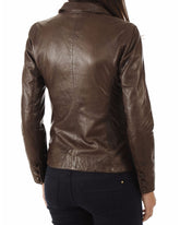 Women Genuine Leather Blazer Coat WB 15